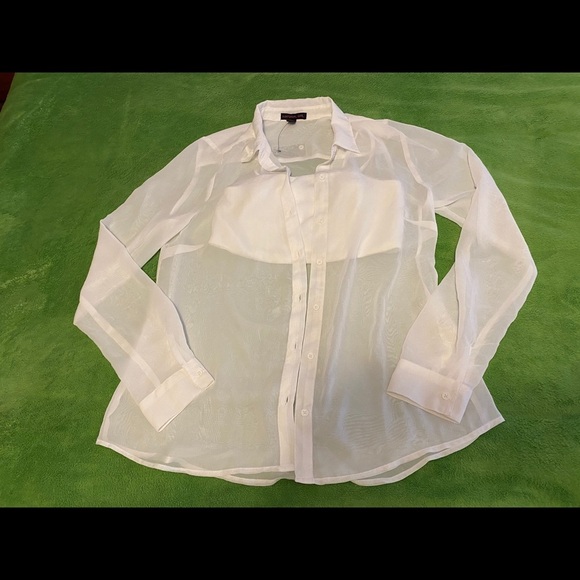 MATERIAL GIRL beautiful women white top/size M - Picture 6 of 8